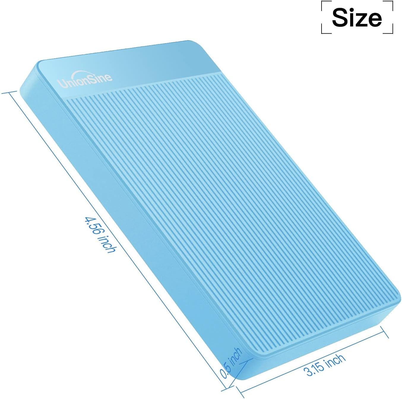 HD2510 500GB USB 3.0 Ultra Slim Portable External Hard Drive HDD Compatible with PC, Mac, Laptop, Xbox, Xbox One, PS4 (Black)