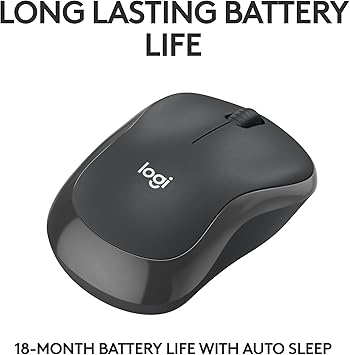 Iconic M240 Silent Bluetooth Mouse, Wireless, Compact, Portable, Smooth Tracking, 18-Month Battery, for Windows, macOS, ChromeOS, Compatible with PC, Mac, Laptop, Tablets - Graphite