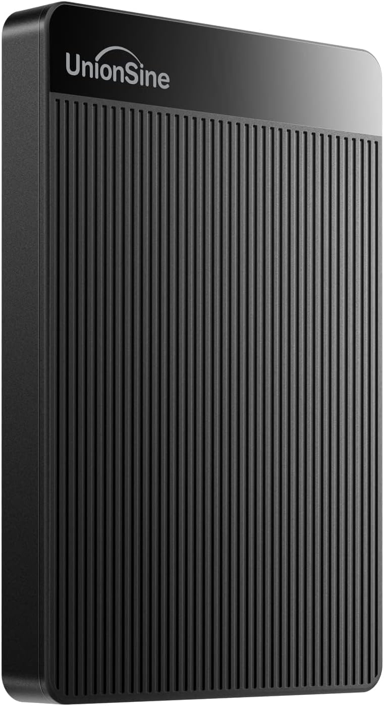 HD2510 500GB USB 3.0 Ultra Slim Portable External Hard Drive HDD Compatible with PC, Mac, Laptop, Xbox, Xbox One, PS4 (Black)