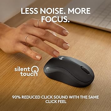 Iconic M240 Silent Bluetooth Mouse, Wireless, Compact, Portable, Smooth Tracking, 18-Month Battery, for Windows, macOS, ChromeOS, Compatible with PC, Mac, Laptop, Tablets - Graphite